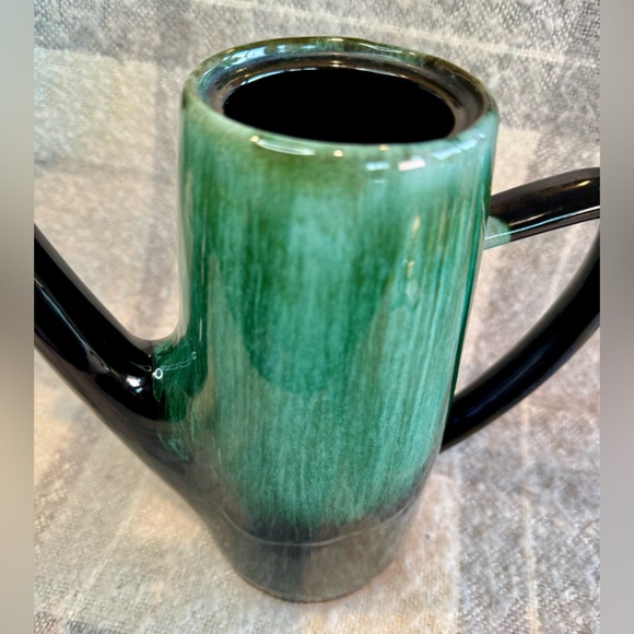 Vintage Blue Mountain Pottery Coffee Pot Blue & Green Drip Glaze - Picture 3 of 13